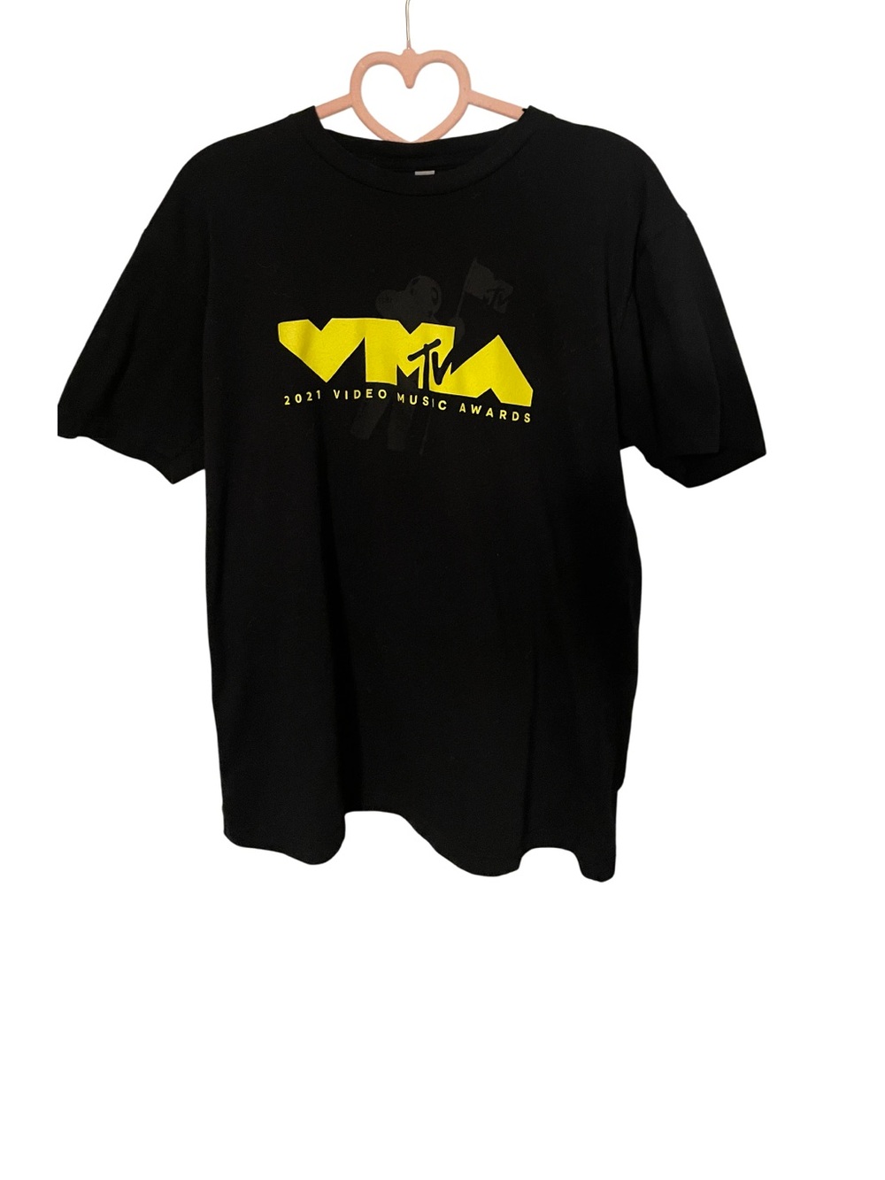 MTV Black Short-Sleeve Tee with Yellow VMA Logo